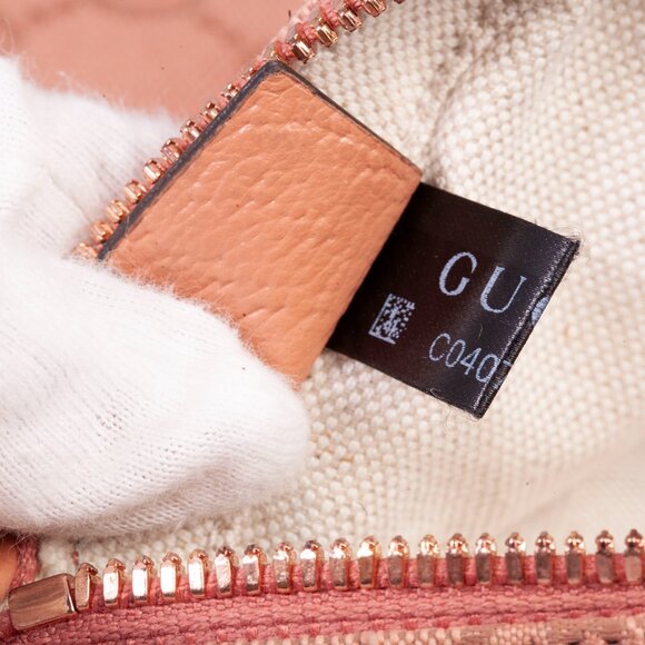 Authentic Gucci Pink GG Canvas Ophidia Mini Crossbody - Picture 10 of 16